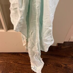 Zara Mint Green Lace Trim Scarf